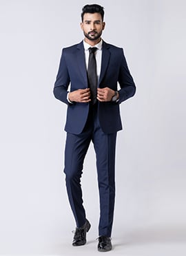 Light Navy Blue Men Suit