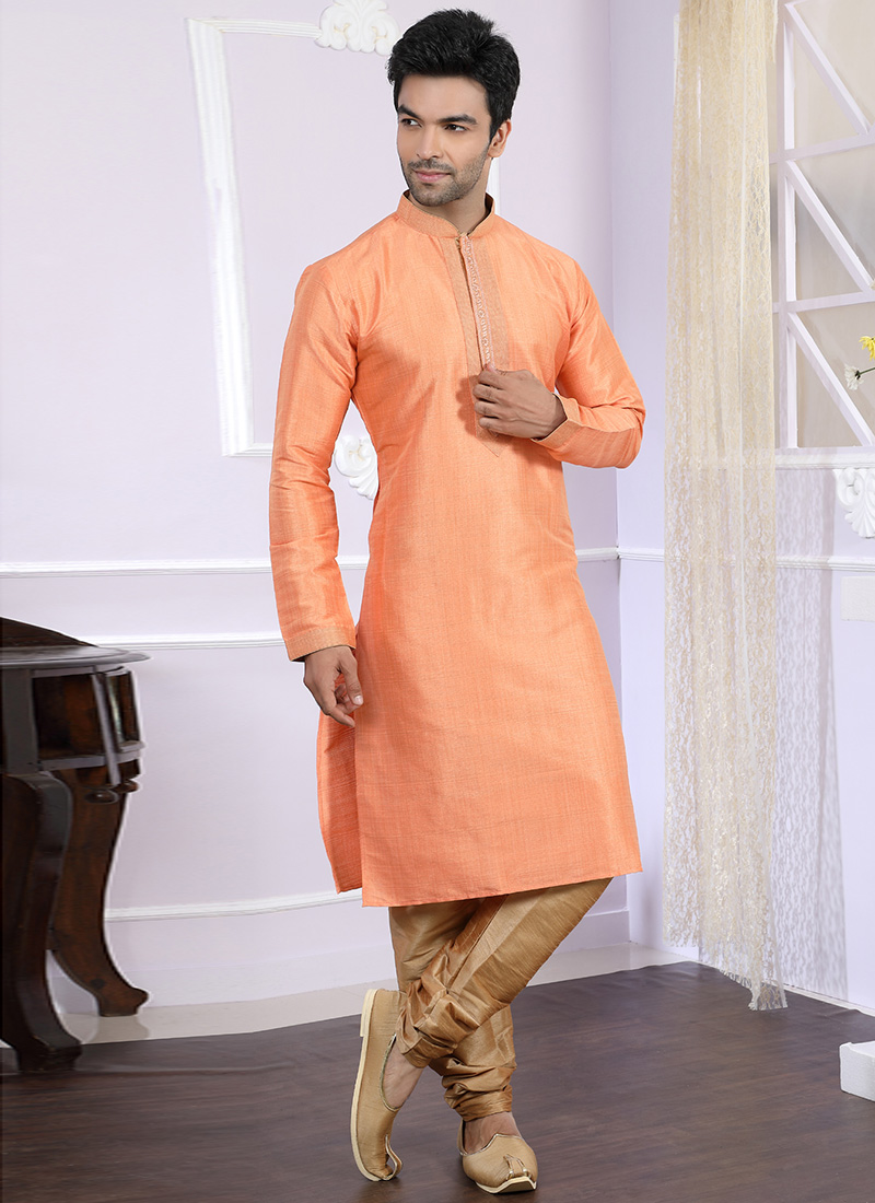 Light orange kurta pajama Clearance