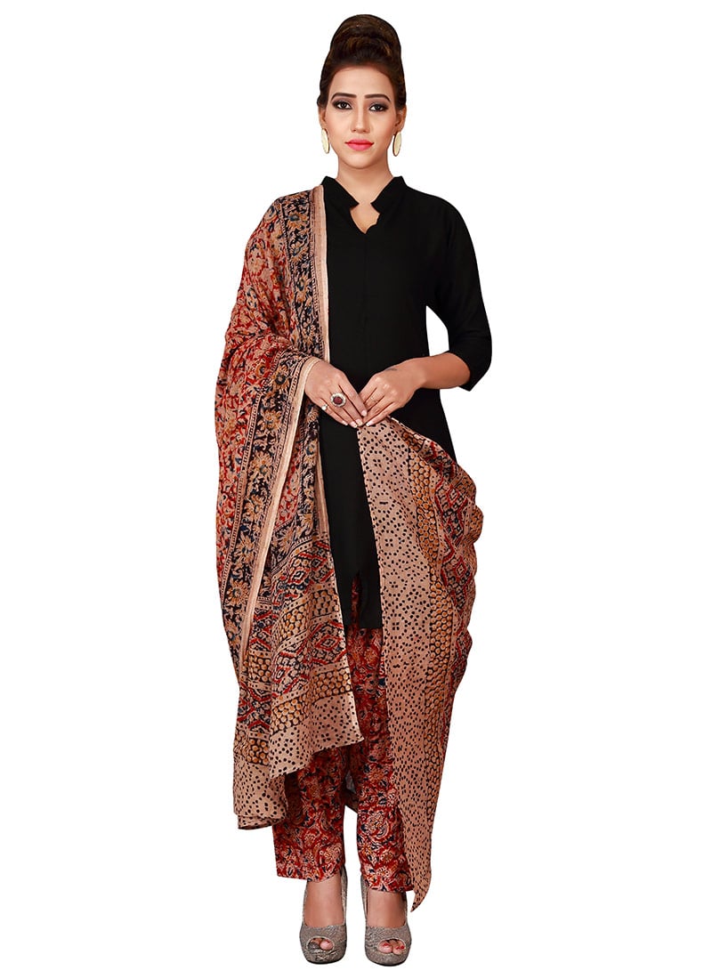 Light Peach N Red Cotton Patiala Pant After Six Wear