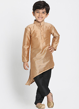 Luxurious Silk Dupion Kids Boys Kurta Pyjama