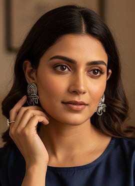 Luxurious Silver Drop Earrings