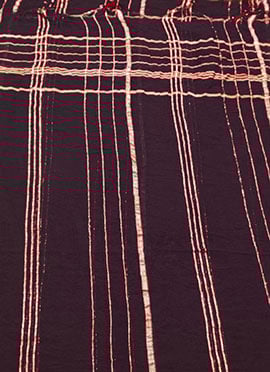 Maroon Art Silk Cotton Zari Dupatta