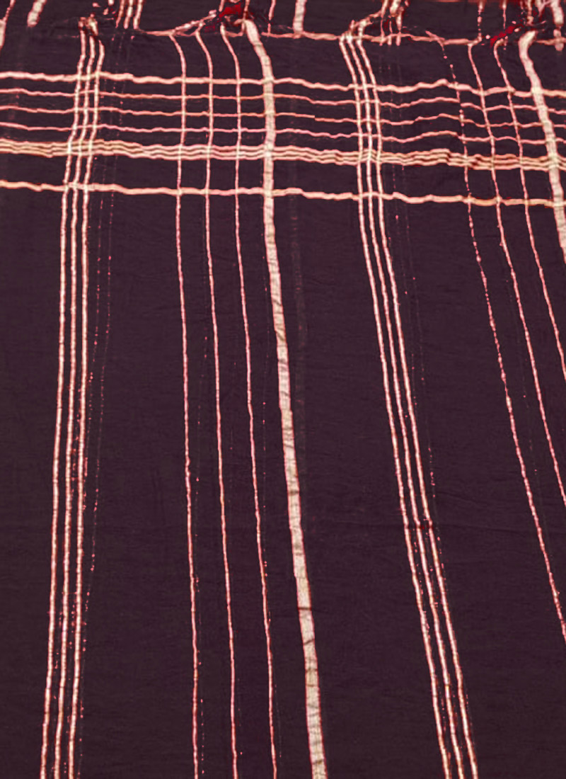 Maroon Art Silk Cotton Zari Dupatta After Six Wear