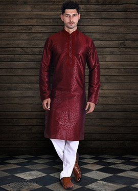 Maroon colour ka kurta Clearance