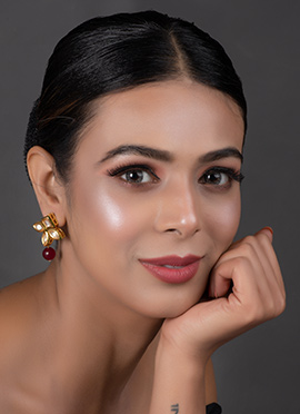 Maroon Drops Earrings