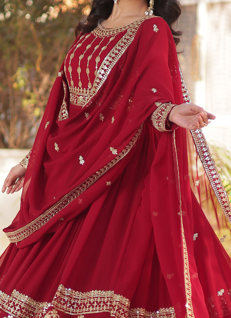 Charmi's New Printed Anarkali Suit Set .