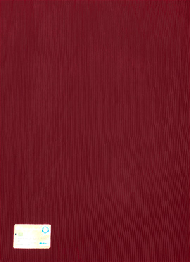 Maroon Georgette Pleated Fabric