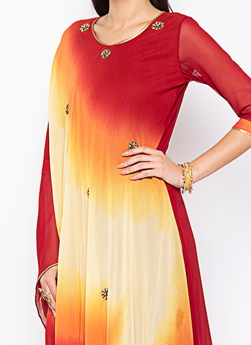 Santra Kurta Set - Maroon main image 0