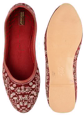 Maroon Womens Indian Ethnic Footwear