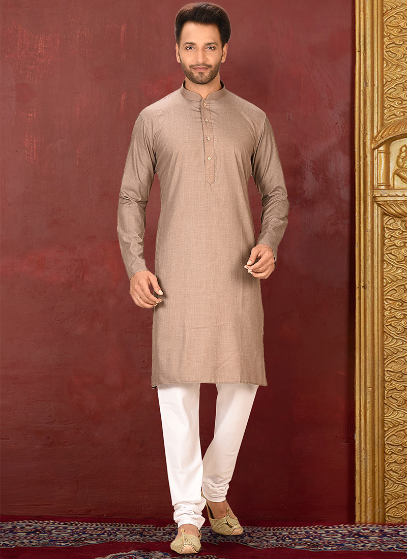 Buy Mauve Muslin Cotton Kurta Pyajma, Diwali , Ganesh Chaturthi , Durga