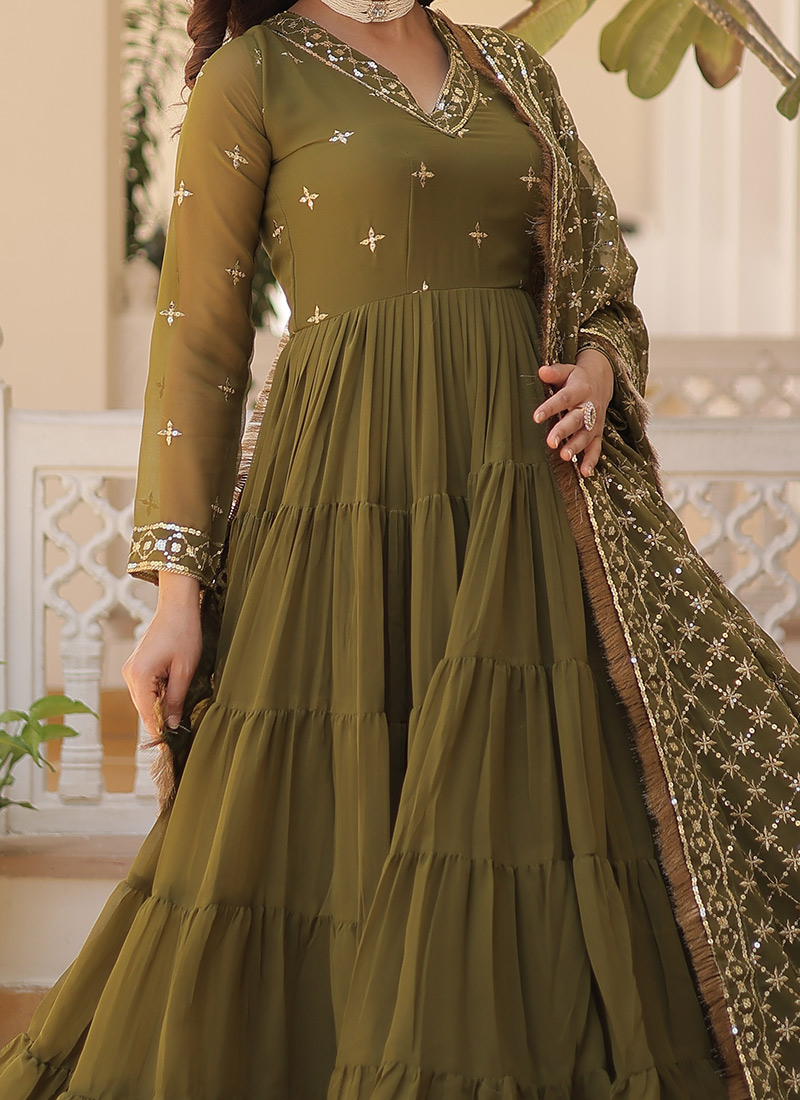 Buy Green Colour Indo Western | Online Green Color Indo Western Dresses ...
