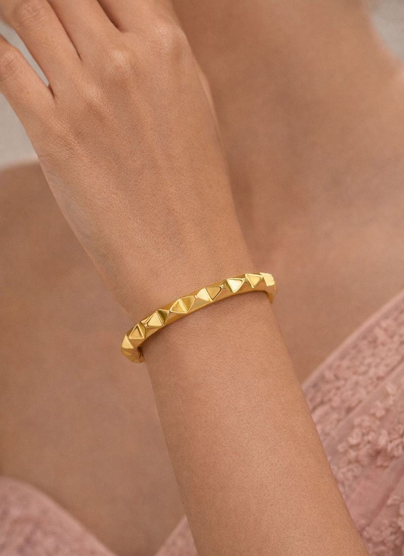 Minimal Gold Plated Bracelet After Six Wear