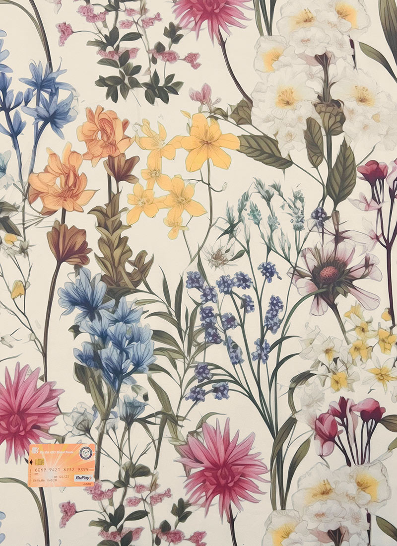 Multi Color Digital Georgette Printed Fabric