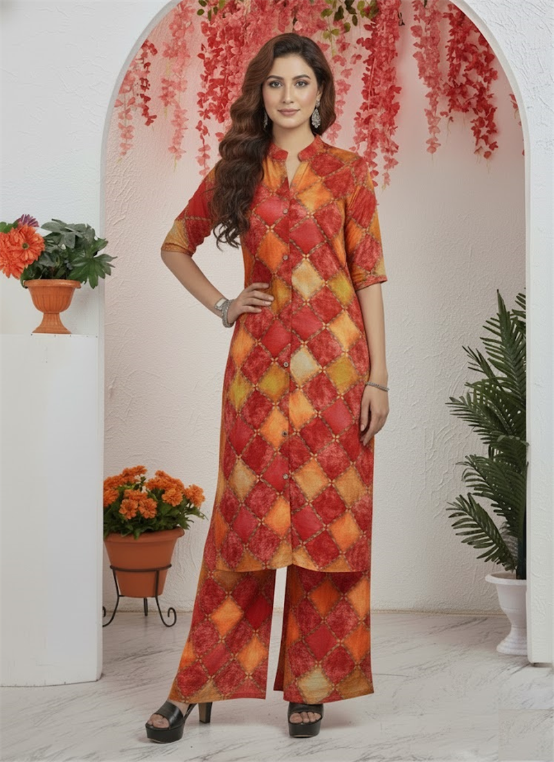 Multi Colour Cotton Printed Kurta Seat After Six Wear