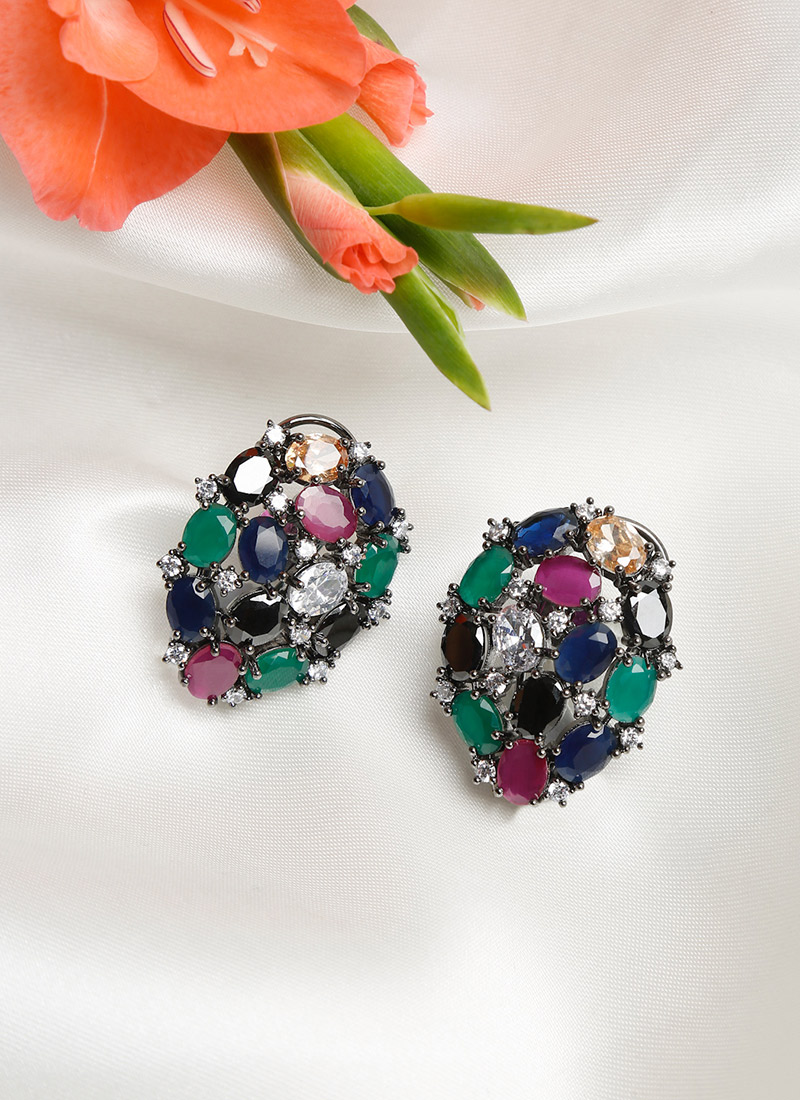 Multi Kundan Drops Festive Wear
