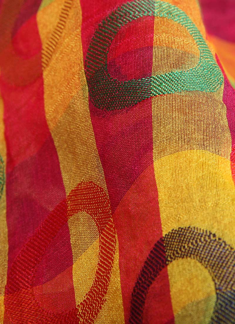 Buy Multicolor Art Silk Fabric, Art Silk, blended patterned Online