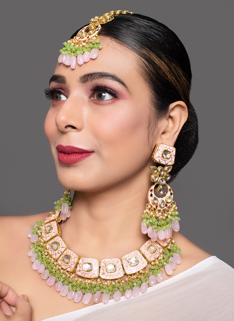 Multicolor Designer Necklace Set Party Wear