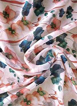 Multicolor Digital Printed Georgette Fabric