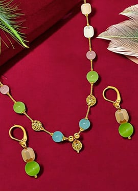 Multicolor Moti Necklace