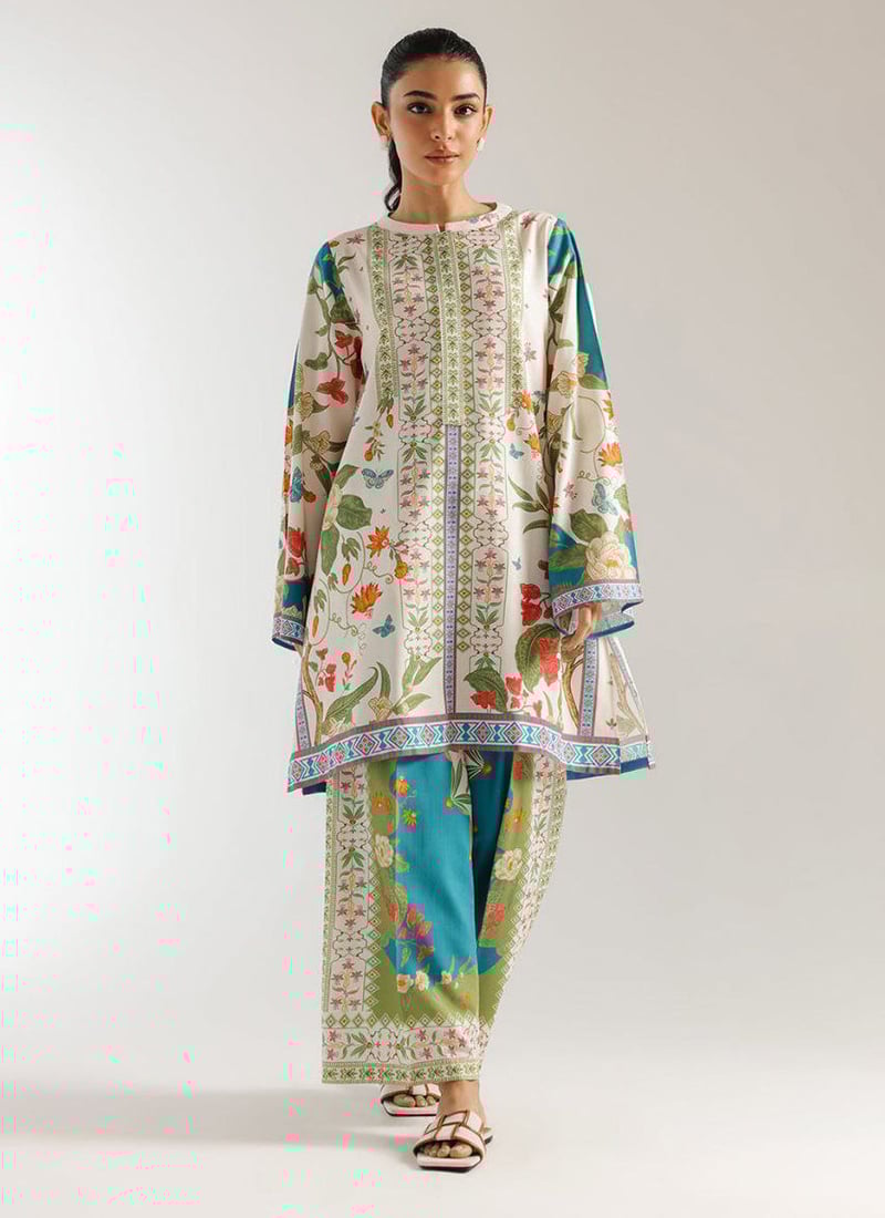 Multicolor Rayon Digital Print Indowestern Co ord Set After Six Wear