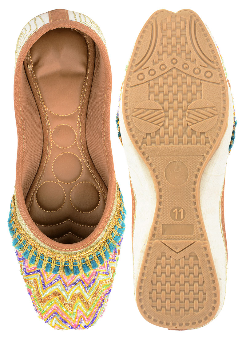 Multicolor Sequins Juti