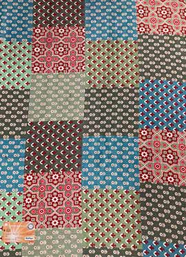 Multicolored Digital Printed Chinon Fabric