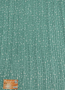 Blue N White Printed Pleated Georgette Fabric