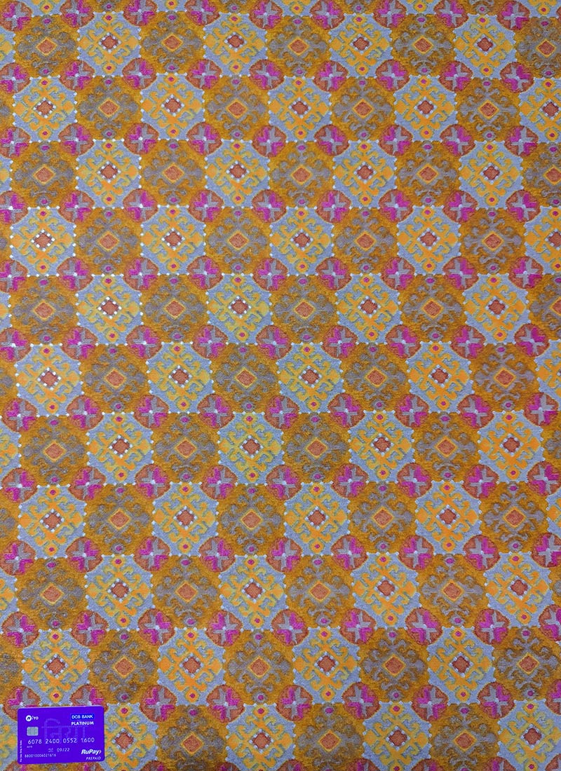 Multicolored Printed Viscose Fabric