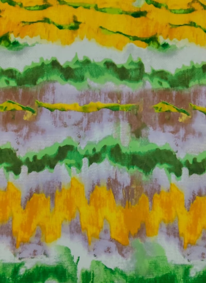 Multicolored Rayon Mill Print Fabric