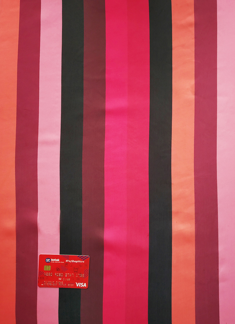 Multicolored Satin Blend Printed Saree