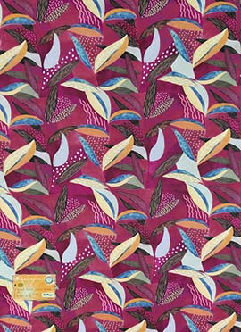 Multicolored Satin Digital Print Fabric