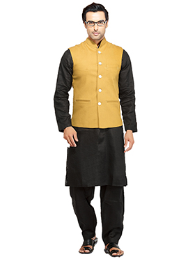 pathani kurta black image