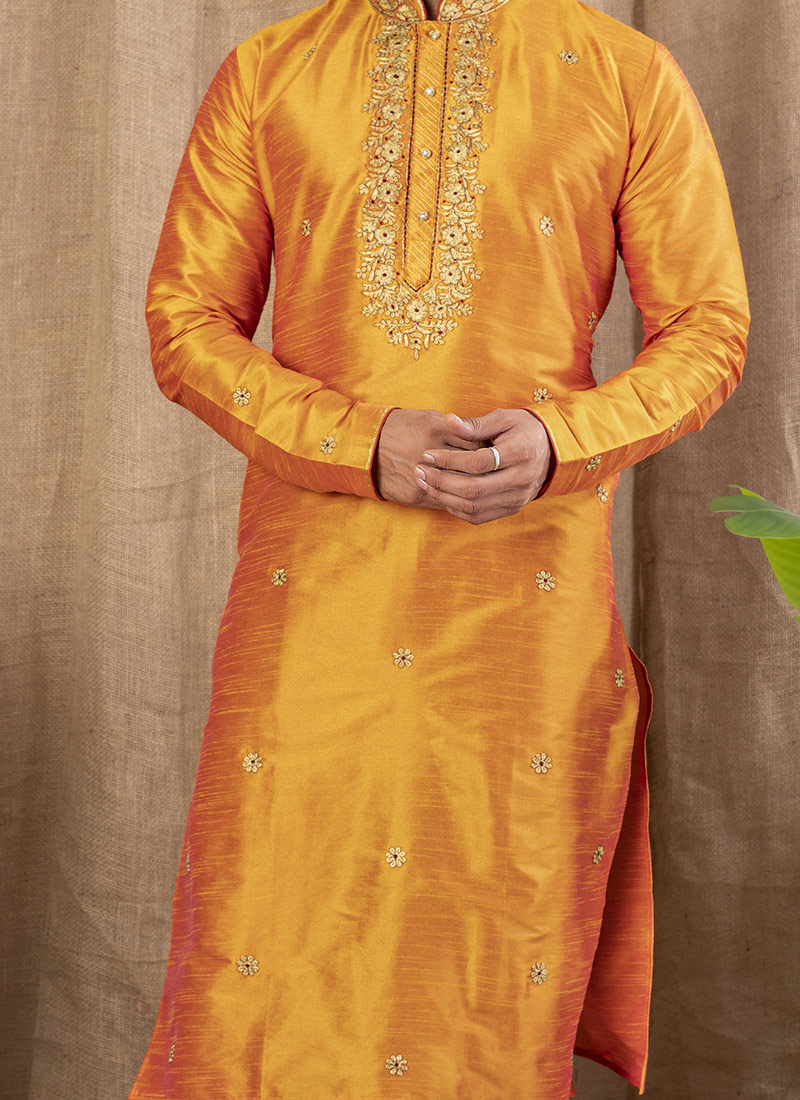 Mustard Kurta Cotton Fantom Payjama