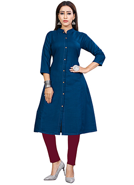 blue kurtis design