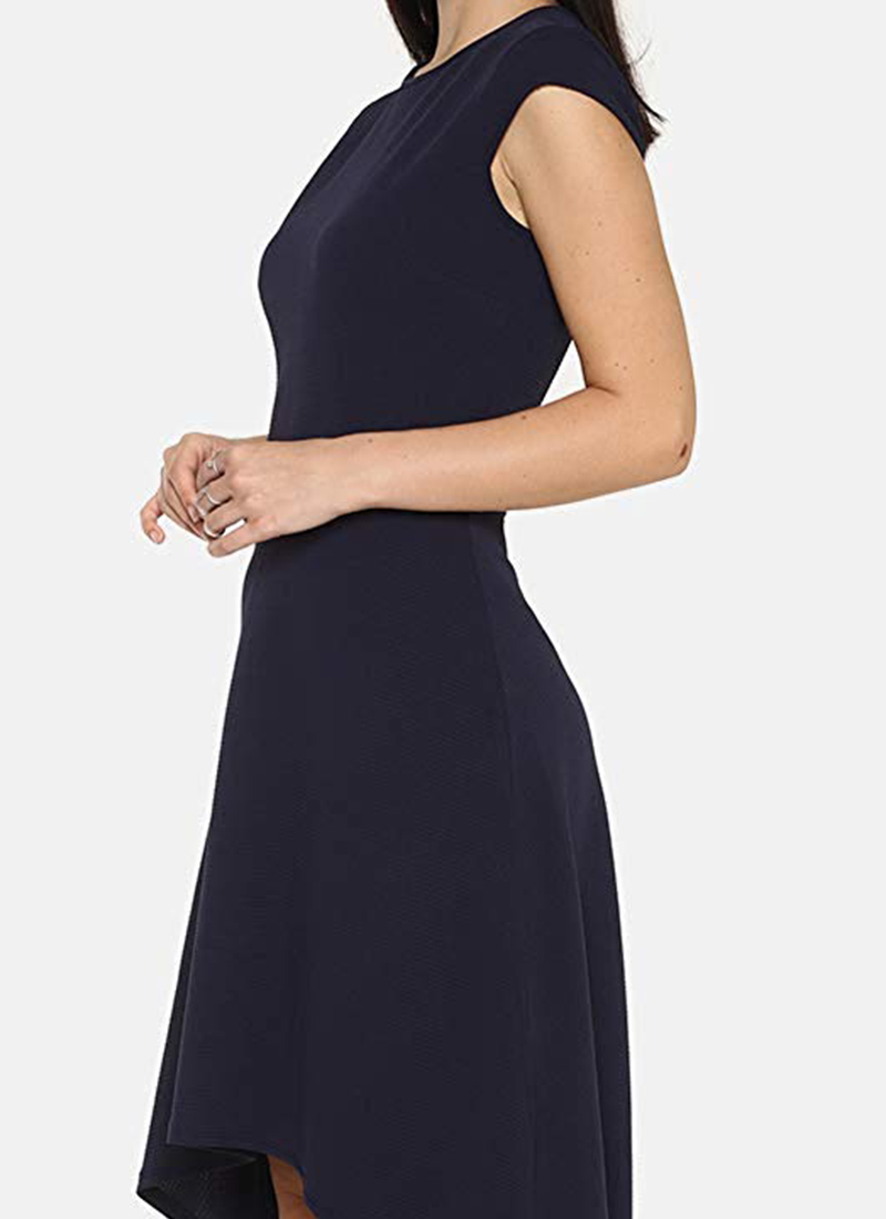 Navy & Ice Blue Silk Party Wear Indo-Western Co-Ords Set