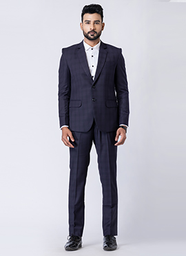 Navy Blue Men Suit