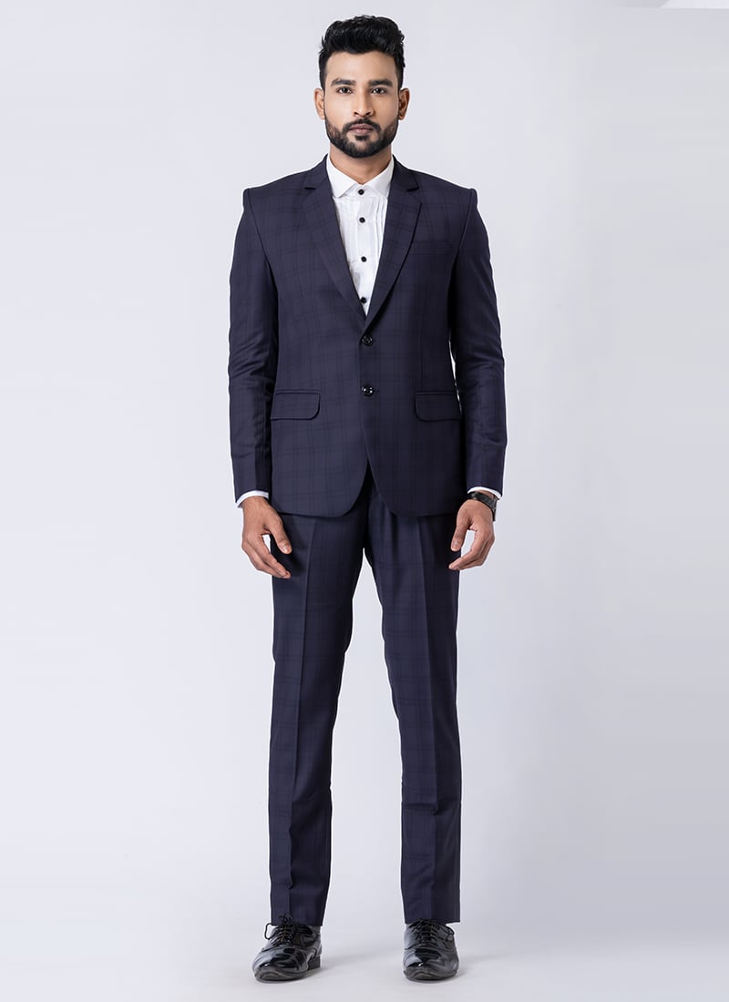 Navy Blue Men Suit