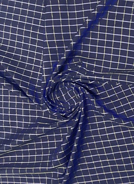 Navy Blue Polyester Fabric