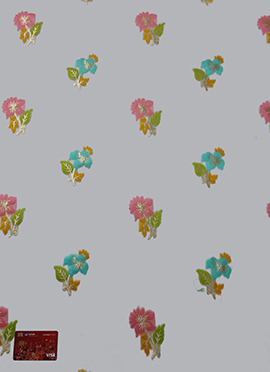 Off White Organza Jacquard Fabric