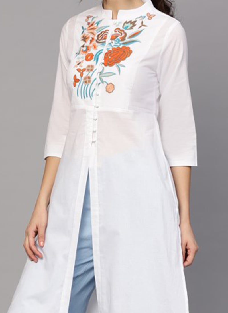 Women Cotton Blend Kurta Palazzo Set main image 1
