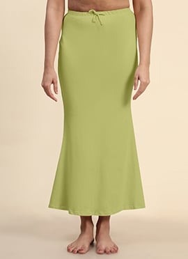 Olive Green Polyester Fishcut Shapewear