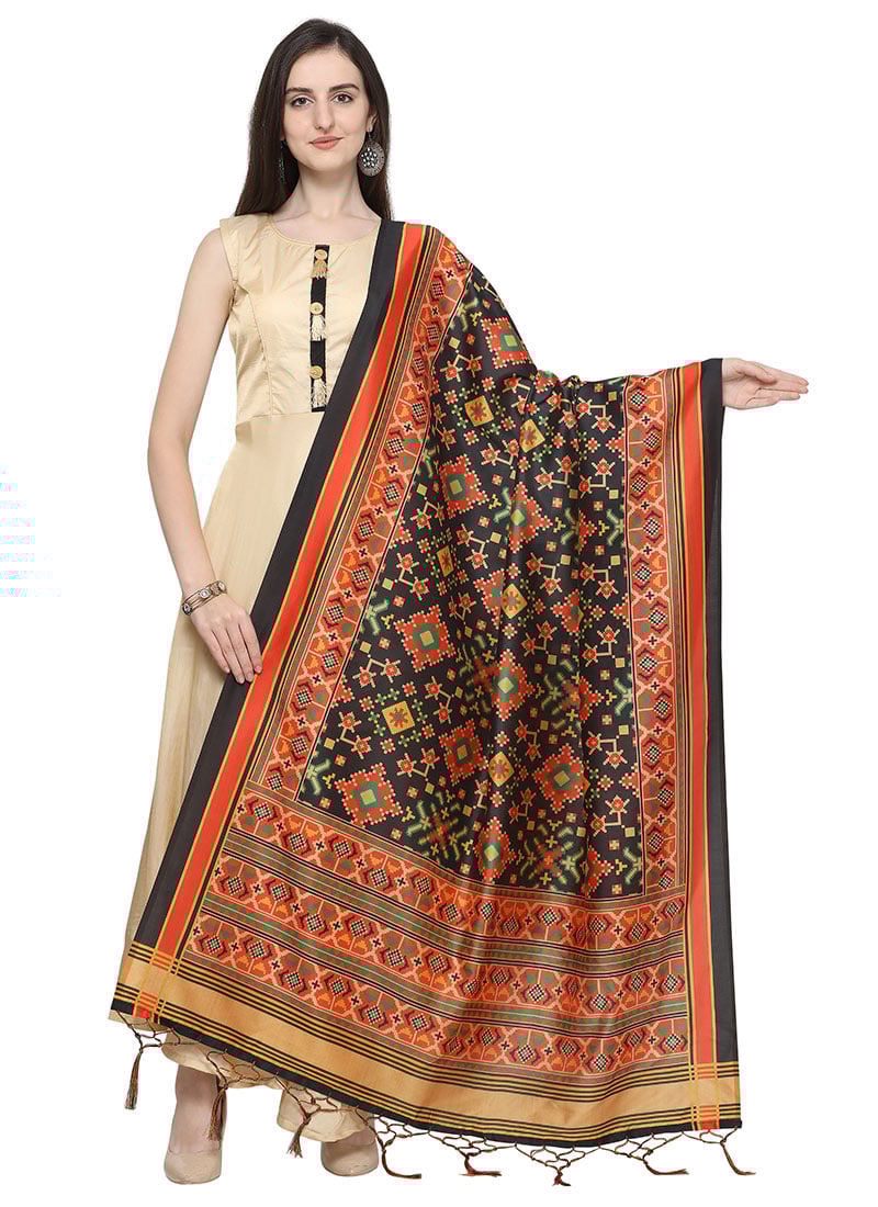 Opulent Oasis Silk Blend Printed Dupatta Oasis After Six Wear