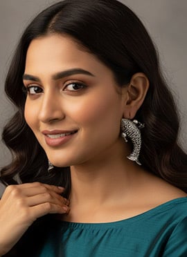 Opulent Silver Drop Earrings