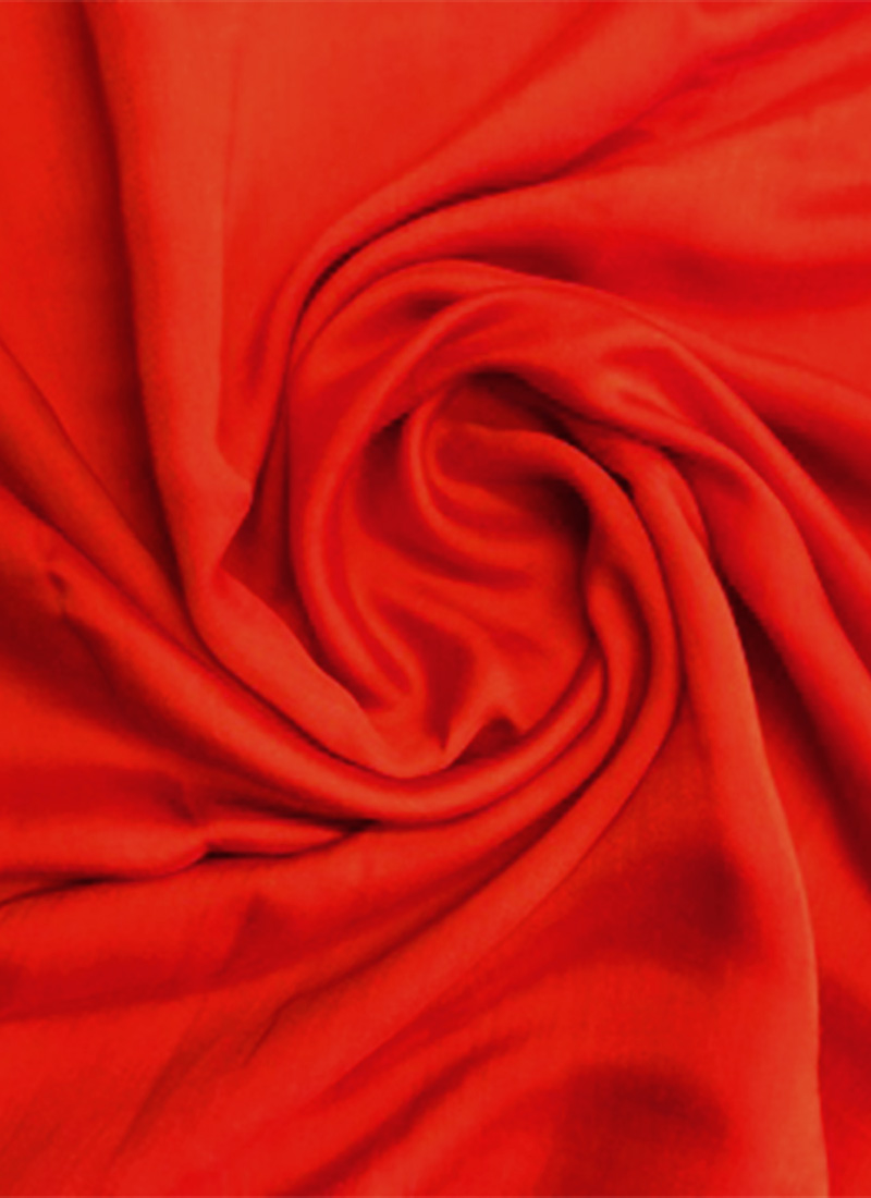 Orange Modal Satin Fabric