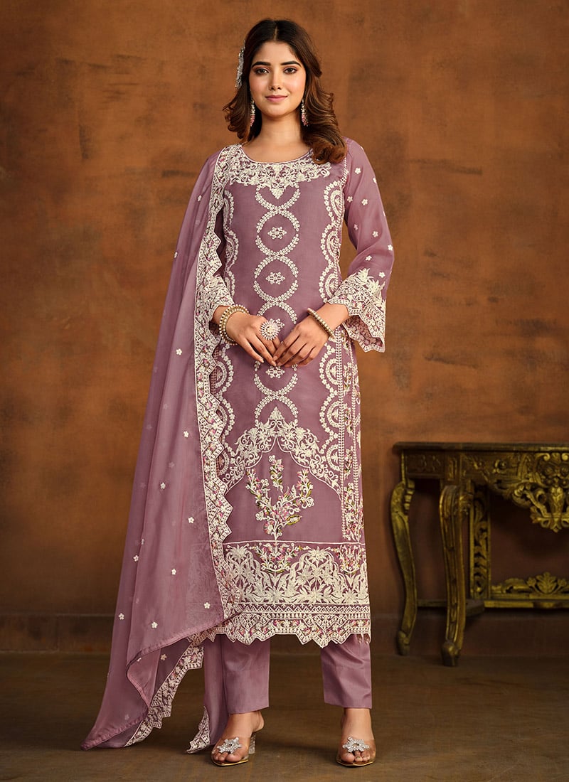 Organza Embroidered Pakistani Suit Party Wear