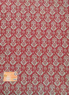 Dark Peach Art Silk Digital Print Fabric