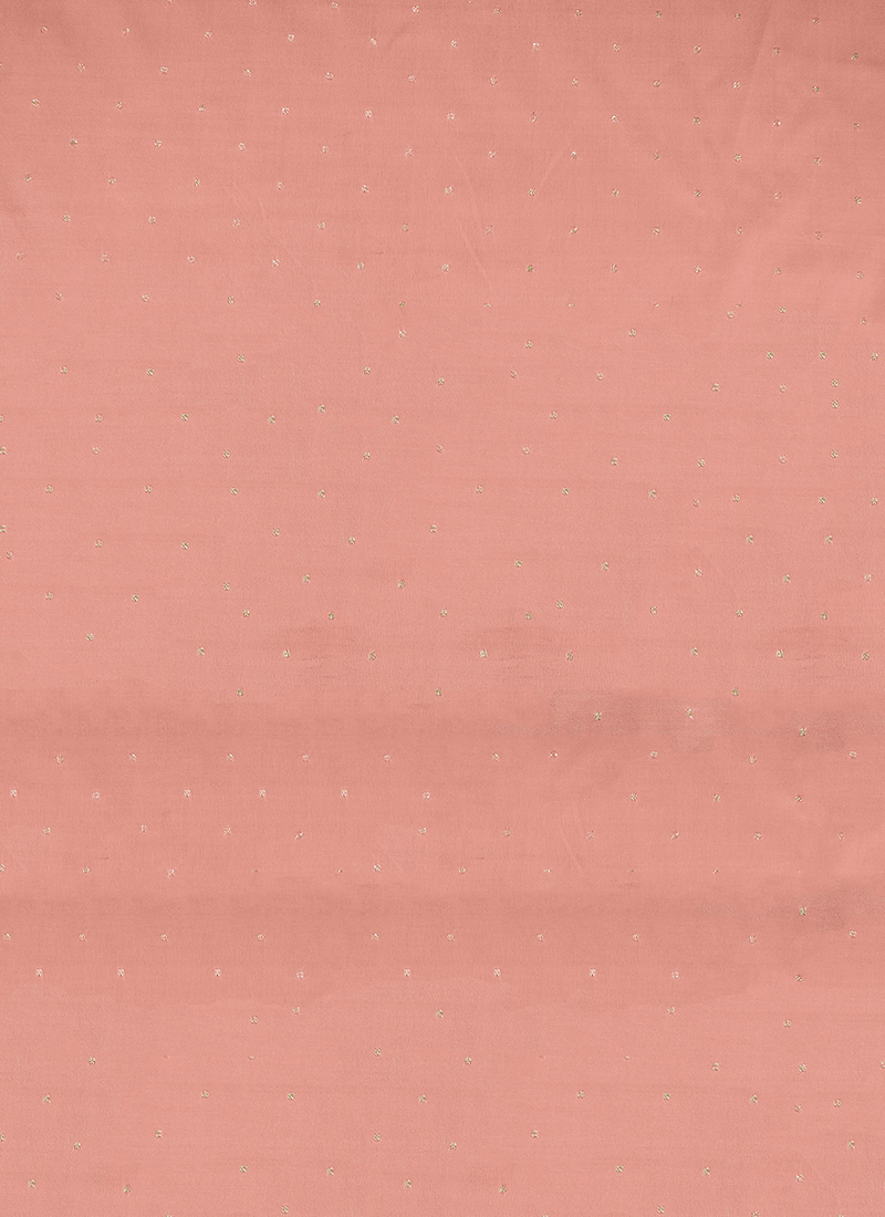 Peach Art Silk Fabric