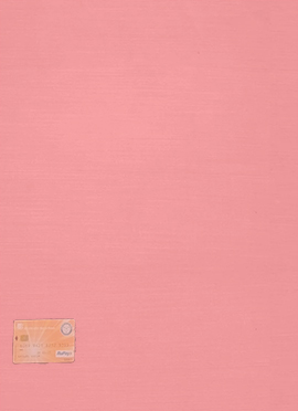 Peach Art silk Fabric