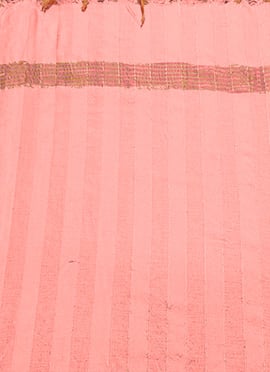 Peach Art Silk Zari Dupatta