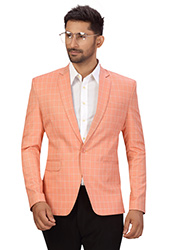 peach color blazer